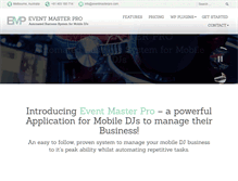 Tablet Screenshot of eventmasterpro.com